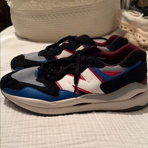 New Balance Men's Sneakers in Black, Blue, and Red